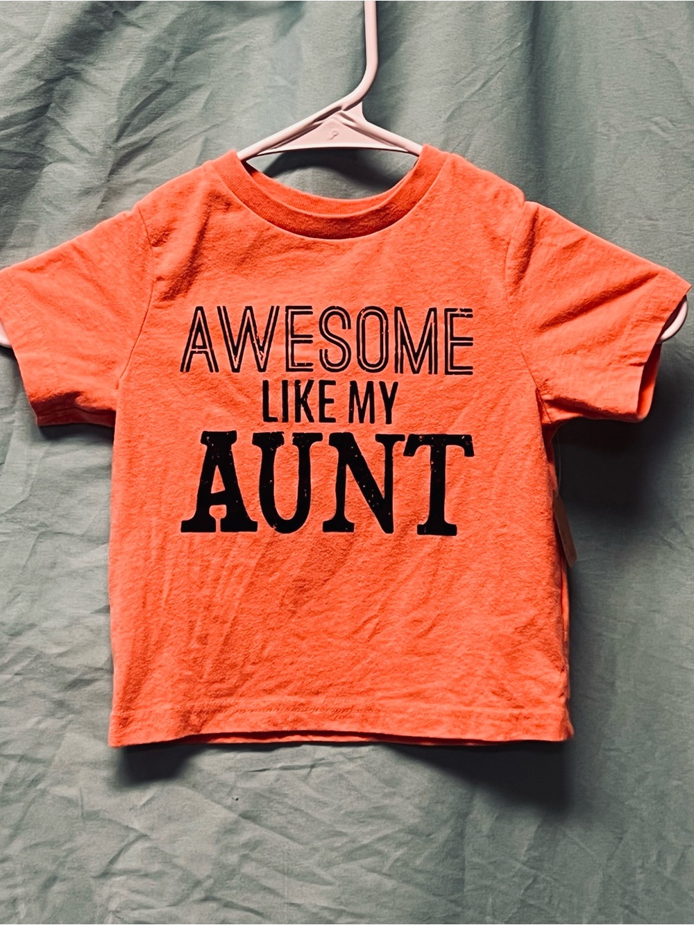 Kids' Orange 'Awesome Like My Aunt' Graphic Tee